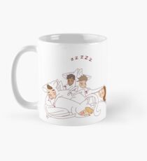 weird cat nap pile Mug
