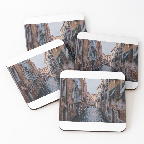 Item preview, Famous canal in Venice & pink Italian house   designed and sold by anisbbmbrush.