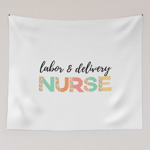 Item preview, Labor and Delivery Nurse (black text)- RN - Registered Nurse - Labor and Delivery Room Nurse designed and sold by CaitU.