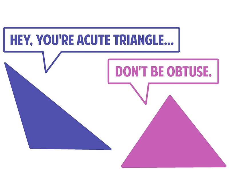 acute obtuse and right isosceles triangle