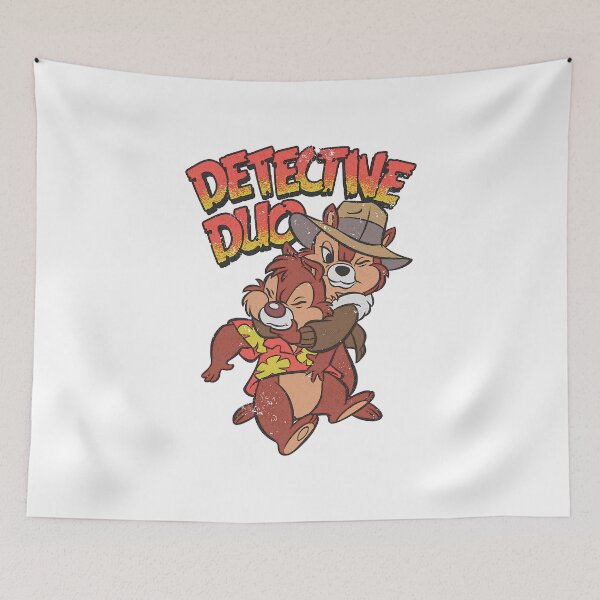 Item preview, Retro Chip n' Dale Rescue Rangers Detective Duo  designed and sold by HannahCreer.