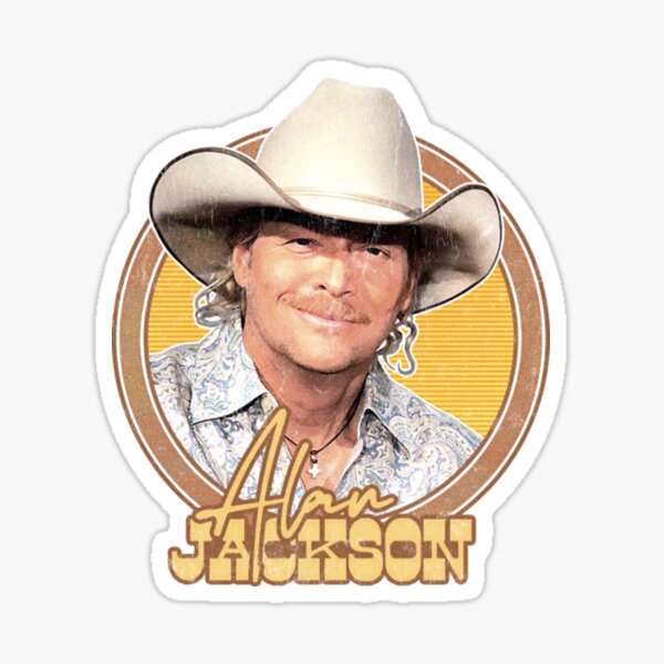 Alan Jackson Sticker By Amberrspindler Redbubble