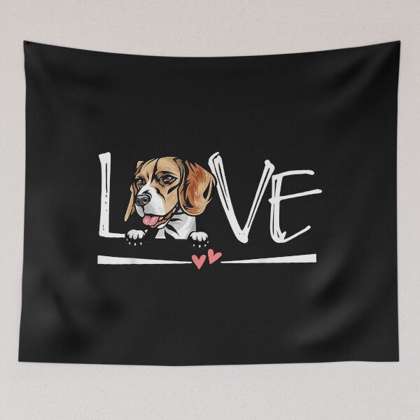 Artikelvorschau, Funny Love Beagle Dog Owner Valentine Day Matching entworfen und verkauft von Yaw23123.