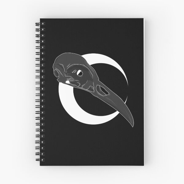 Artikelvorschau, Vogelschädel und Halbmond entworfen und verkauft von DoesArtAndStuff.