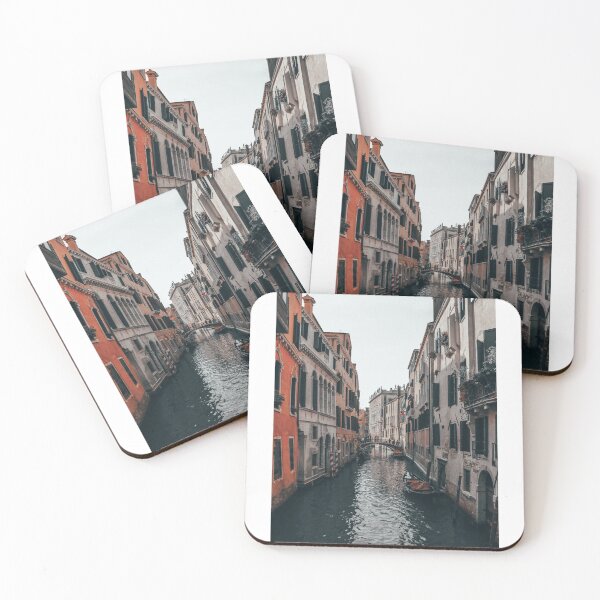 Item preview, Boats in venetian canals -Bridge of Sighs & pink Italian house  designed and sold by anisbbmbrush.