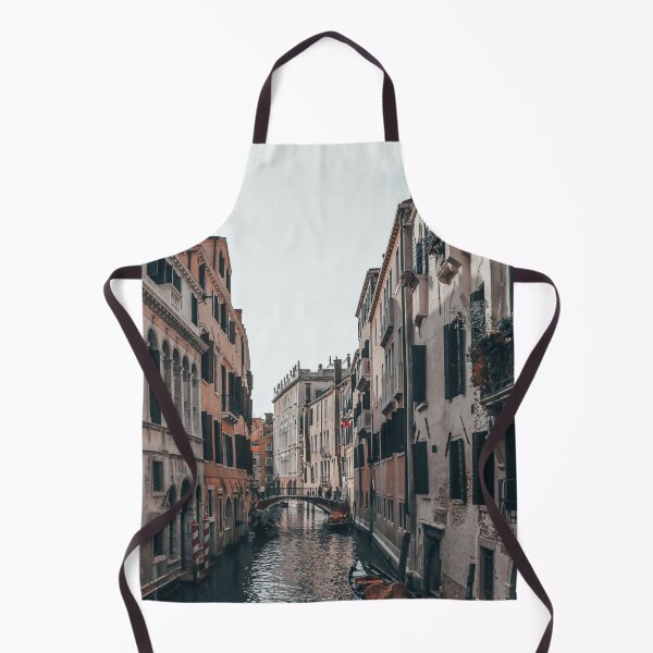 Item preview, Boats in venetian canals -Bridge of Sighs & pink Italian house designed and sold by anisbbmbrush.