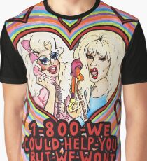 Trixie and Katya Hotline Graphic T-Shirt
