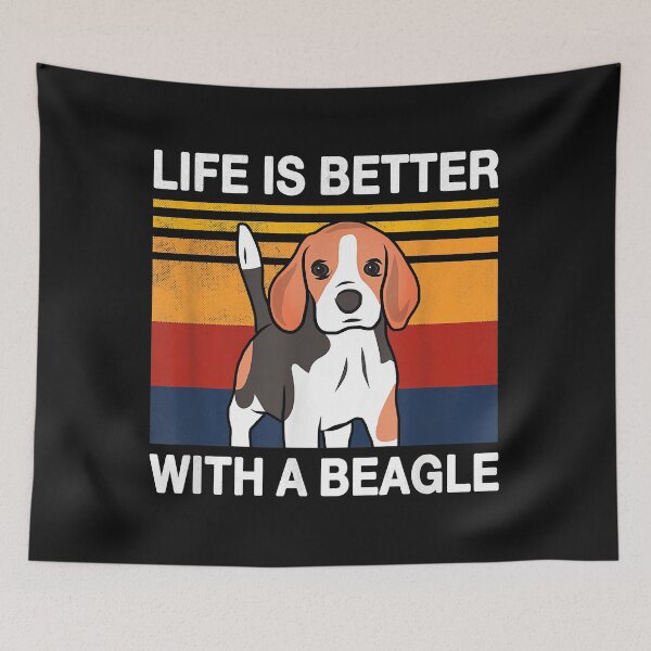 Item preview, Life is better with a Beagle Vintage Dog Design Puppy Lover designed and sold by Yaw23123.