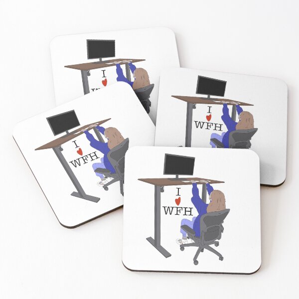 Artikelvorschau, Ich liebe WFH entworfen und verkauft von BubbleDesigns4U.