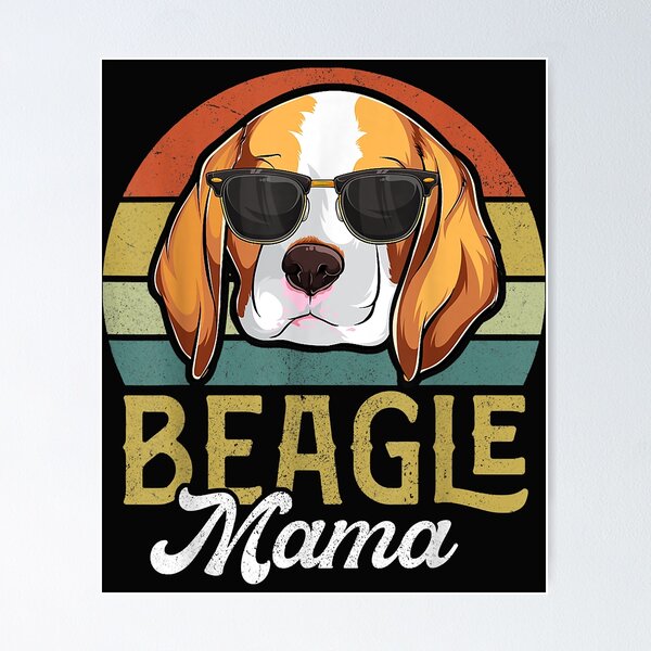 Artikelvorschau, Retro Beagle Mama Shirt Women, Mothers Day Dog Mom entworfen und verkauft von Yaw23123.