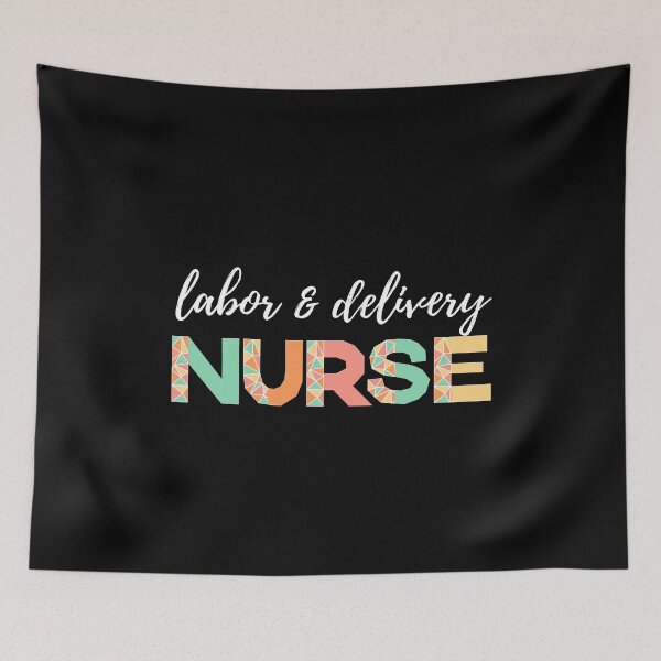 Item preview, Labor and Delivery Nurse (white text)- RN - Registered Nurse - Labor and Delivery Room Nurse designed and sold by CaitU.