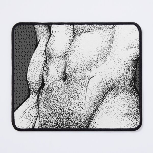 Item preview, Male Torso - Pen & Ink Pointillism designed and sold by Wernicorn.