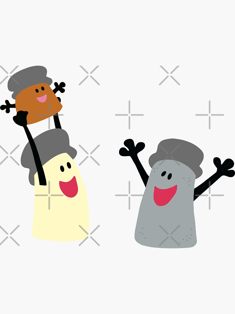 Cute Salt, Pepper, and Paprika Family Sticker for Sale by