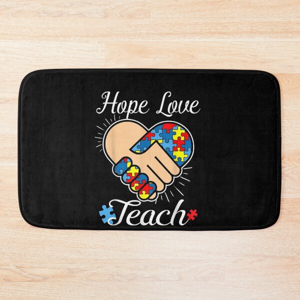 Item preview, Hope Love Teach Autism Teacher T-Shirt Autism Awareness designed and sold by VargasParis.