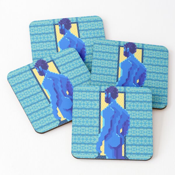Item preview, Abstract Male Nude - Cerulean designed and sold by Wernicorn.