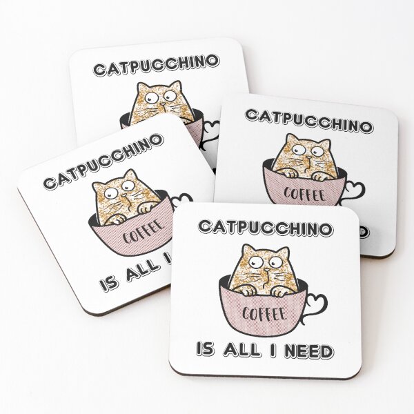 Item preview, Catpucchino is All I Need designed and sold by slicksdesigns.