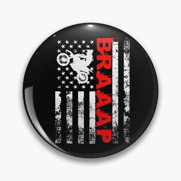Item preview, Braaap Motocross Vintage USA American Flag designed and sold by caintati.