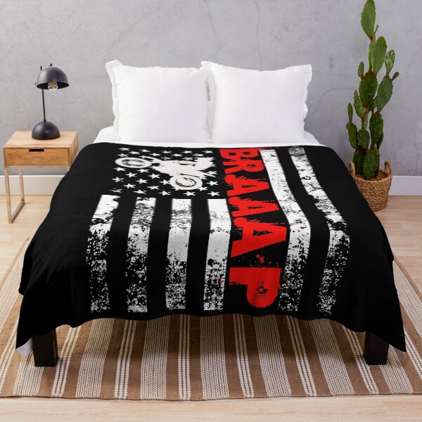 Item preview, Braaap Motocross Vintage USA American Flag designed and sold by caintati.