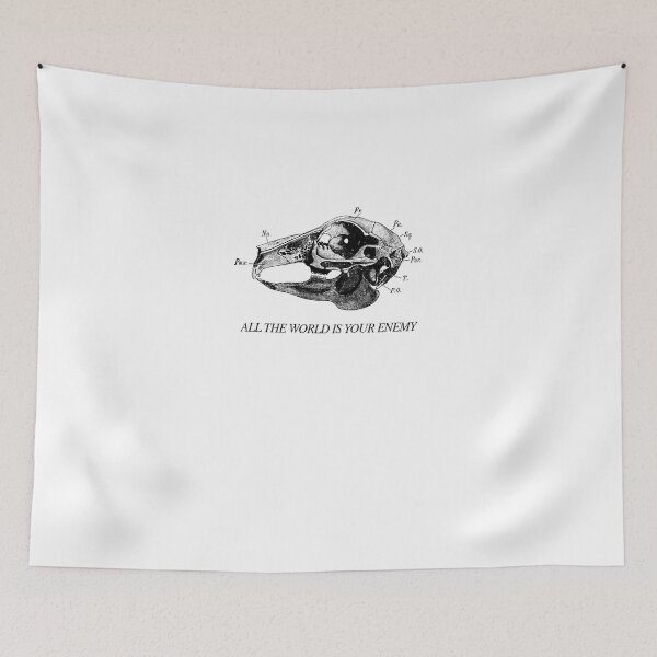 Item preview, All The World Is Your Enemy Sticker designed and sold by TobiasGrame.