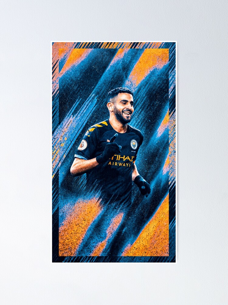 Riyad Mahrez football jersey with number Photographic Print for Sale by  Justtrendytees