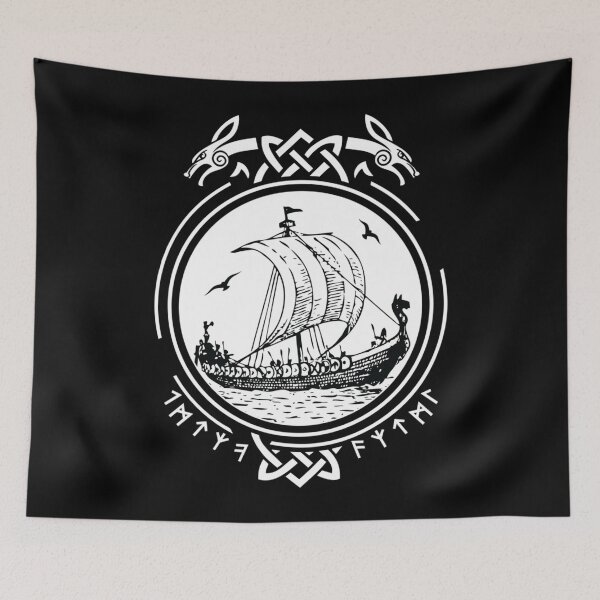 Item preview, Viking Ship Boat Runes  Wikinger  Vikings  Essential . designed and sold by rasorqlkolat.