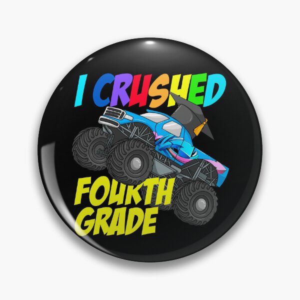 Item preview, I Crushed Fourth Grade Monster Truck Fourth Grade Graduation Gear designed and sold by DynamicDesign.