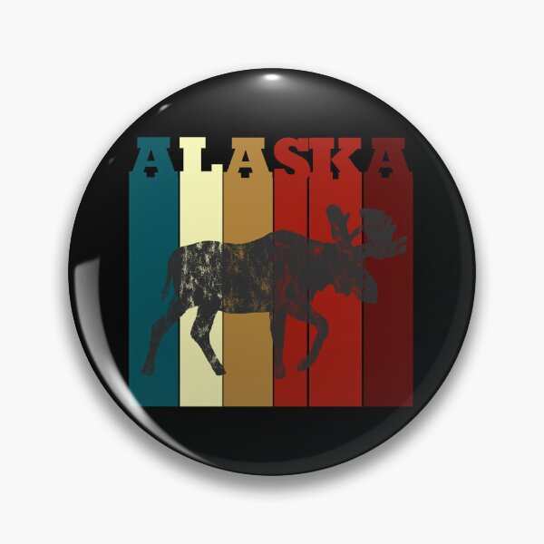 Item preview, Alaska Vintage Retro Distressed Moose designed and sold by LarkDesigns.