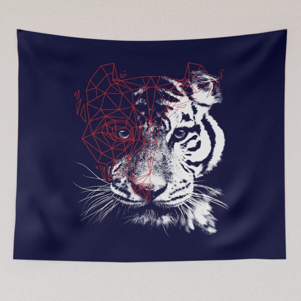 Item preview, Low Poly Tiger Face designed and sold by Oddmon.