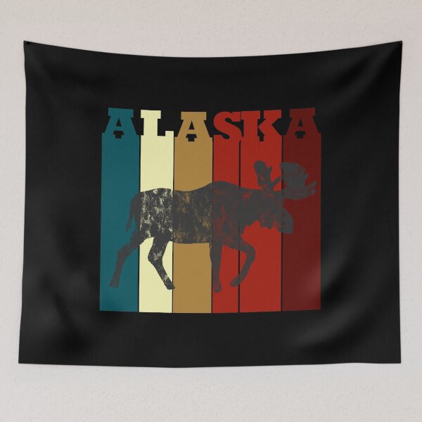 Item preview, Alaska Vintage Retro Distressed Moose designed and sold by LarkDesigns.