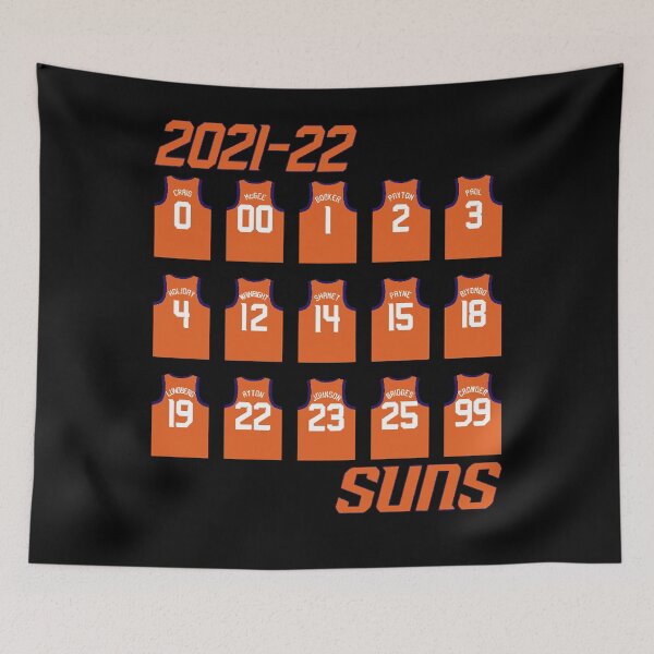 Item preview, 2021-22 Phoenix Suns Roster - Orange Jersey designed and sold by HollyAllenSH.