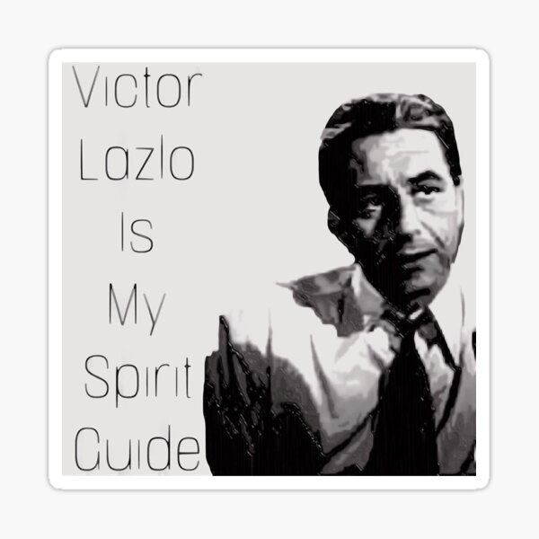Aperçu de l'œuvre Victor Lazlo est mon guide spirituel créée et vendue par Weisenbadennis4.