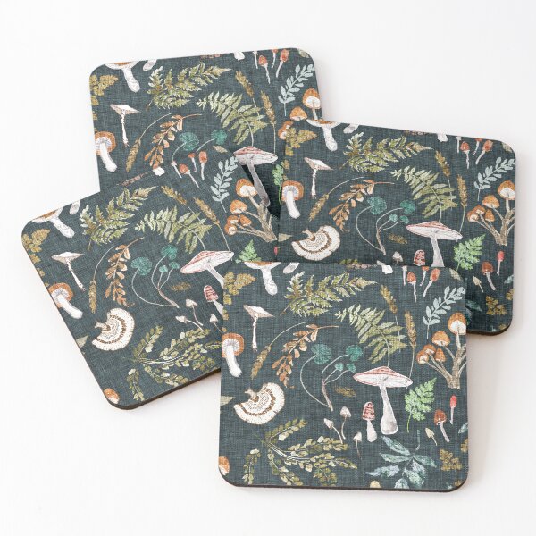 Item preview, Mushroom Grove (midnight)  designed and sold by Esther  Fallon Lau.