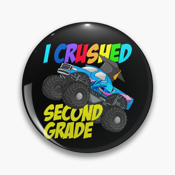 Item preview, I Crushed Second Grade Monster Truck 2nd Grade Graduation Gear designed and sold by DynamicDesign.