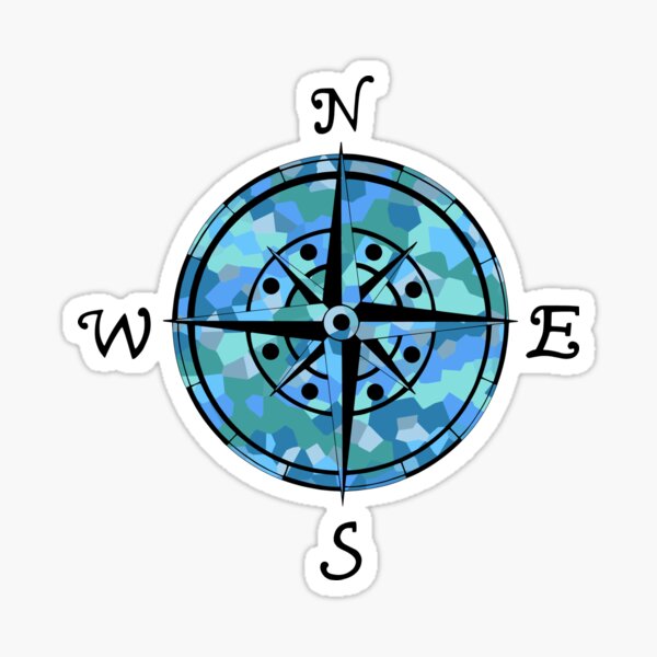 Naval Compass Sticker