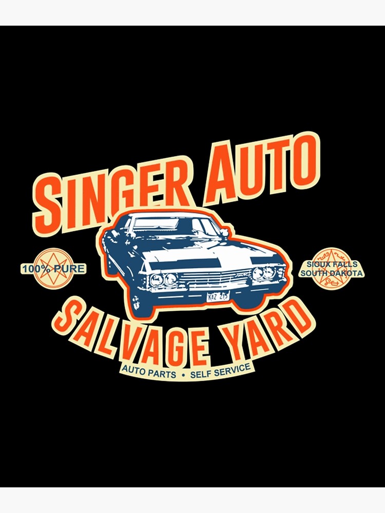 "Singer Auto Salvage Yard" Poster for Sale by SekouYansan Redbubble