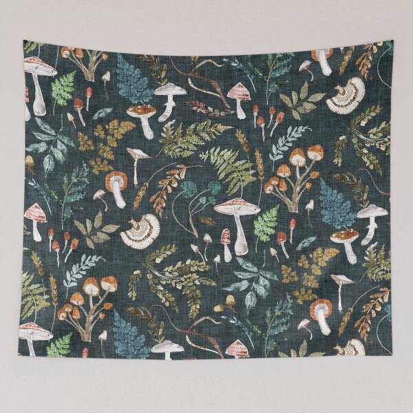 Item preview, Mushroom Grove (midnight)  designed and sold by Esther  Fallon Lau.