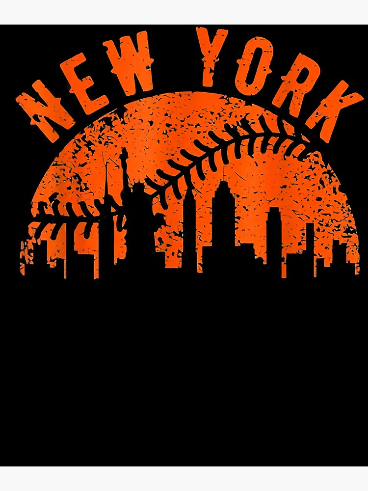  New York NY Vintage Baseball Throwback Retro Design T