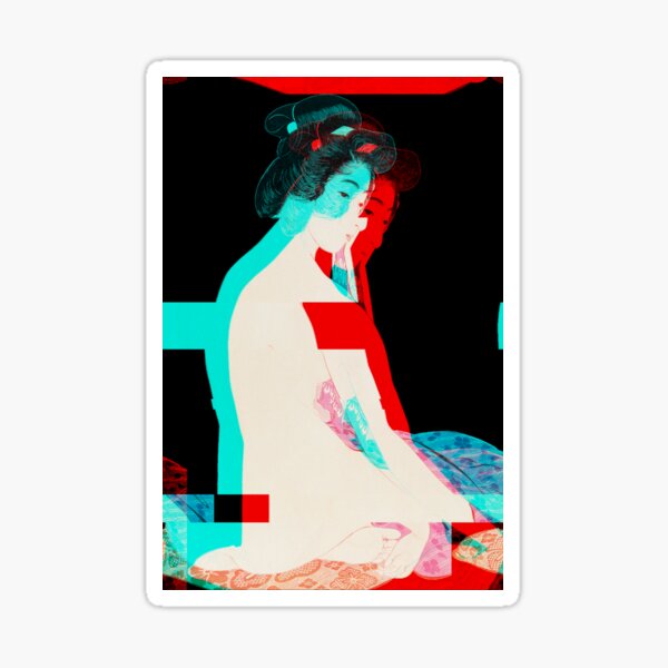 Mood stone Geisha Bath Time Sticker