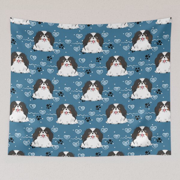 Item preview, LOVE Tri Color Japanese Chin designed and sold by Lulupainting.