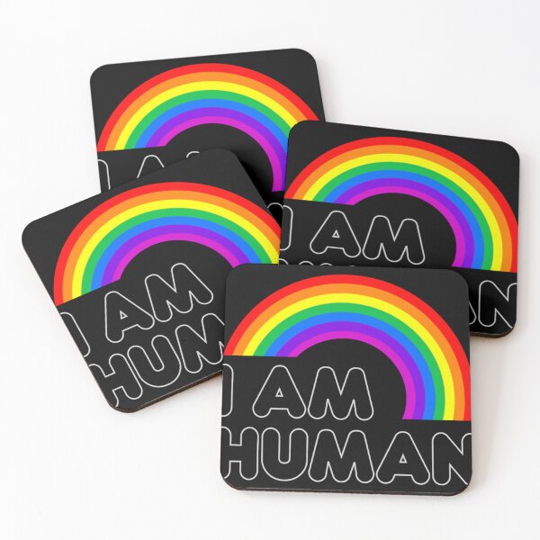Item preview, I Am Human LGBT Rainbow Classic . designed and sold by milokzwidder.