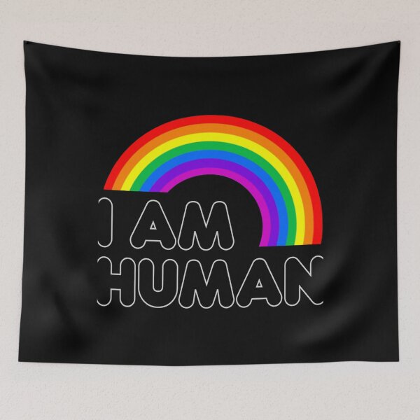 Item preview, I Am Human LGBT Rainbow Classic . designed and sold by milokzwidder.
