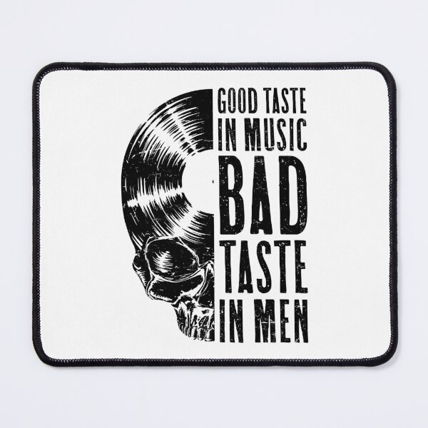 Item preview, Good Taste In Music Bad Taste In Men Vinyl Lover Skull LP designed and sold by GrandeDuc.