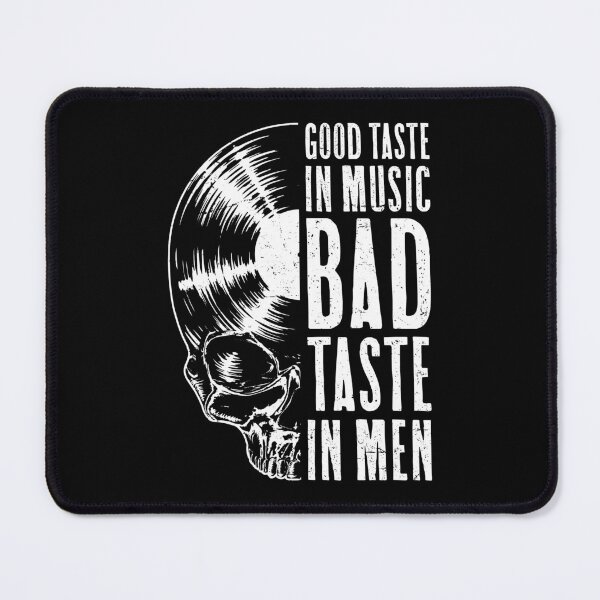 Item preview, Good Taste In Music Bad Taste In Men Vinyl Lover Skull LP designed and sold by GrandeDuc.