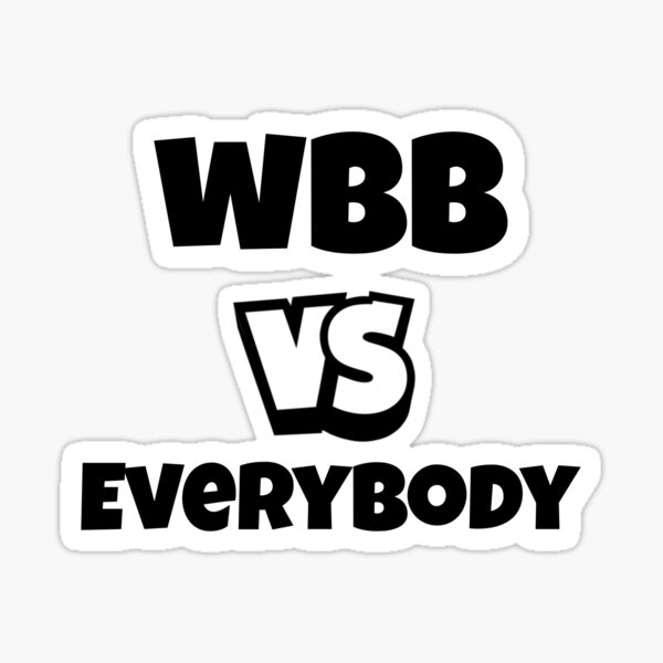 "wbb clothing wbb vs everybody sporty design" Sticker by byblani