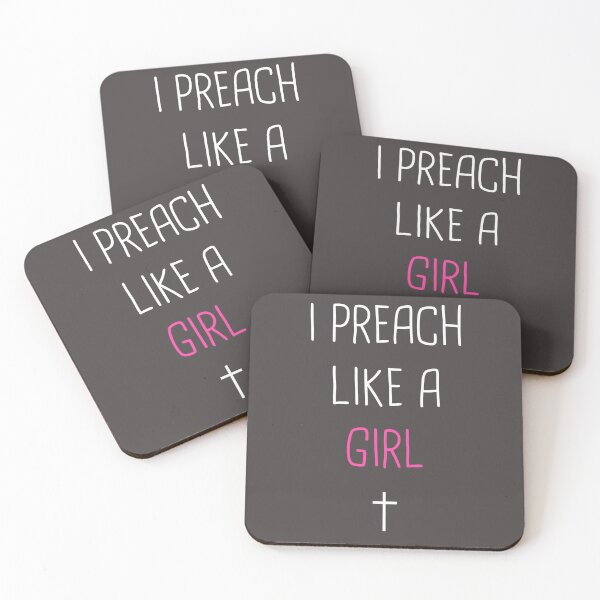 Item preview, I Preach Like A Girl Cute Pastor Design Essential, Personalized Unisex, Youth, Trending Now designed and sold by StefaniyaStore.