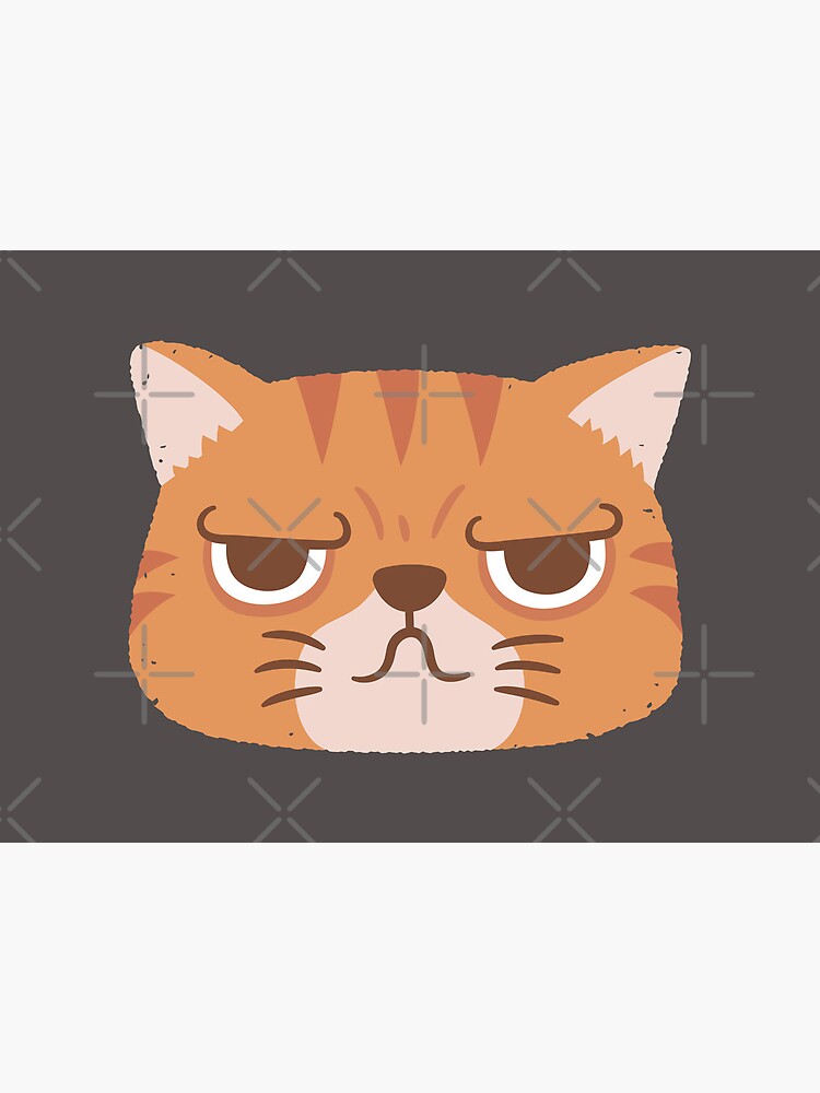 Angry Cat Face - Orange Cat | Art Board Print