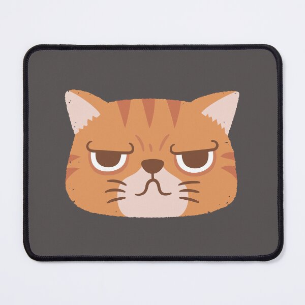 Item preview, Funny Orange Tabby Cat With Grumpy Face designed and sold by rustydoodle.