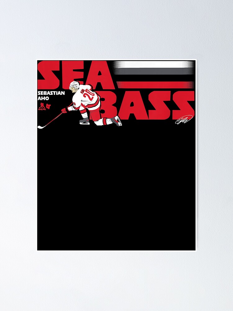 Officially Licensed Sebastian Aho - Sea Bass T-Shirt.png | Poster