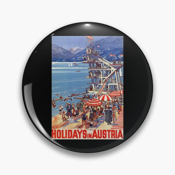 Item preview, Holidays in Austria Vintage Poster 1933  designed and sold by PaulaJimen8056.