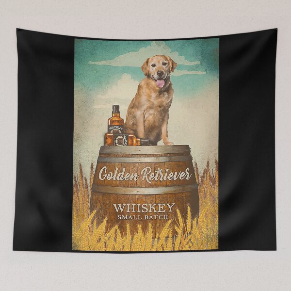 Item preview, Cute Funny Golden dog whiskey lover designed and sold by Douglafa.